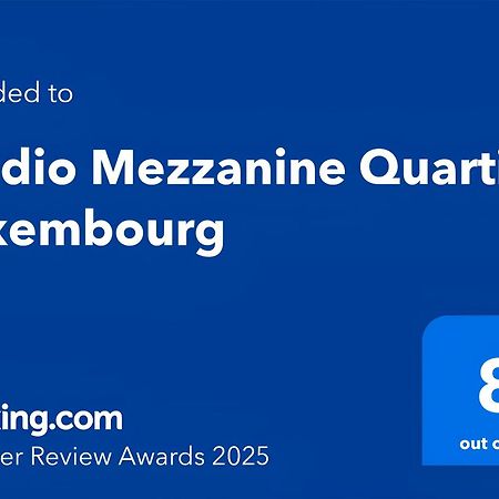 Studio Mezzanine Quartier Luxembourg Free Netflix Paris Bagian luar foto